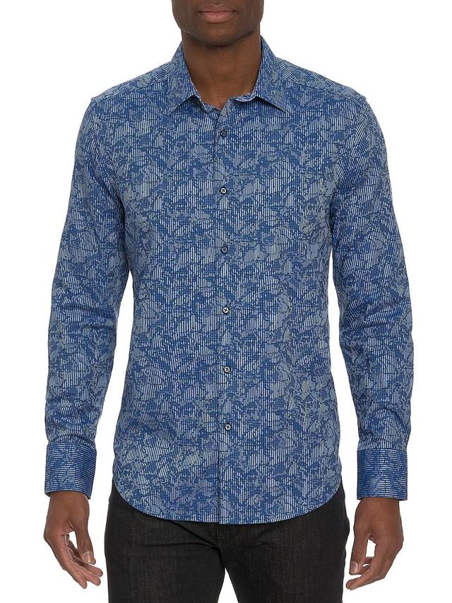 Robert Graham Electric Slide Stretch Cotton Button-Up Shirt Product Image