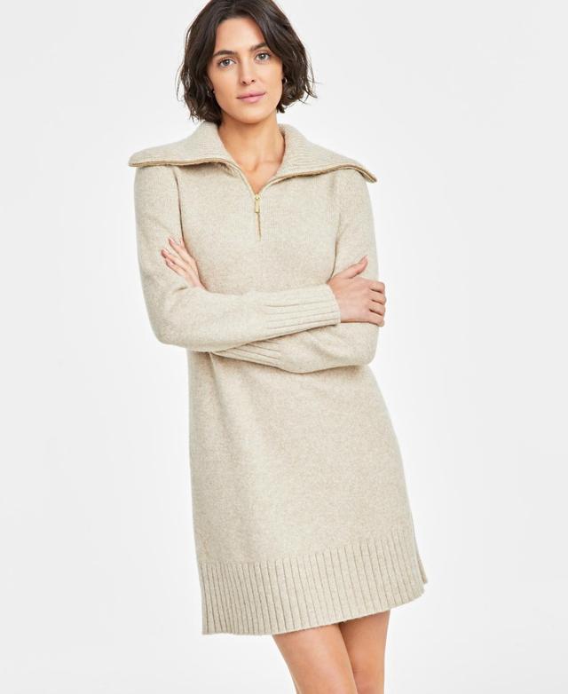 On 34th Womens Half-Zip Sweater Dress, Created for Macys Product Image