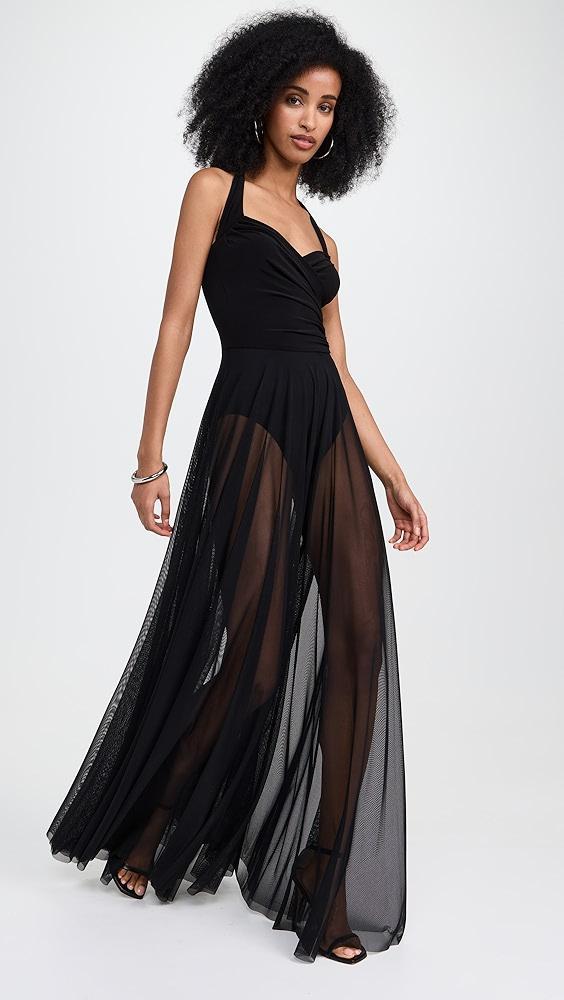 Norma Kamali Cayla Flared Gown | Shopbop Product Image