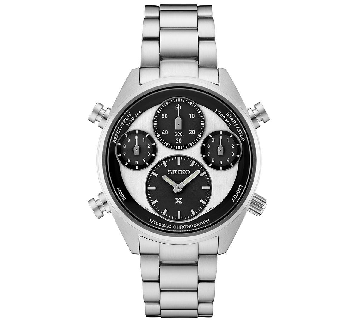 Seiko Mens Chronograph Prospex Speedtimer Stainless Steel Bracelet Watch 44mm Product Image