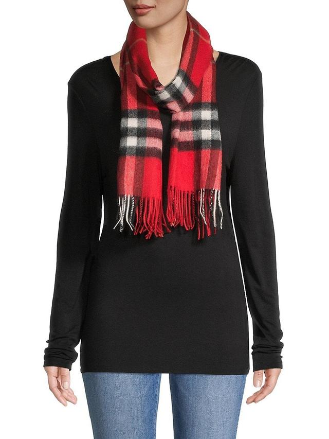 Classic Check Cashmere Scarf Product Image