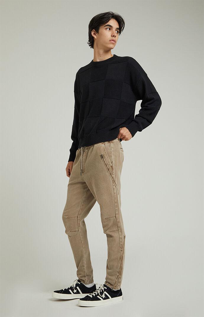 Men's Zipper Slim Cargo Pants - Product Image