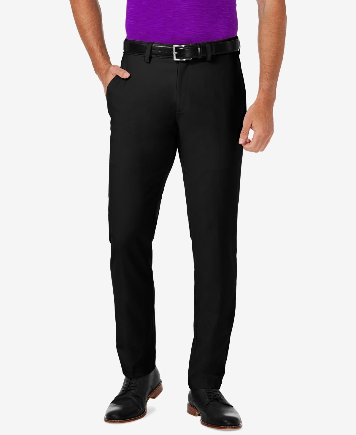 Haggar Mens Cool 18 Pro Slim-Fit Flat Front Stretch Dress Pants Product Image