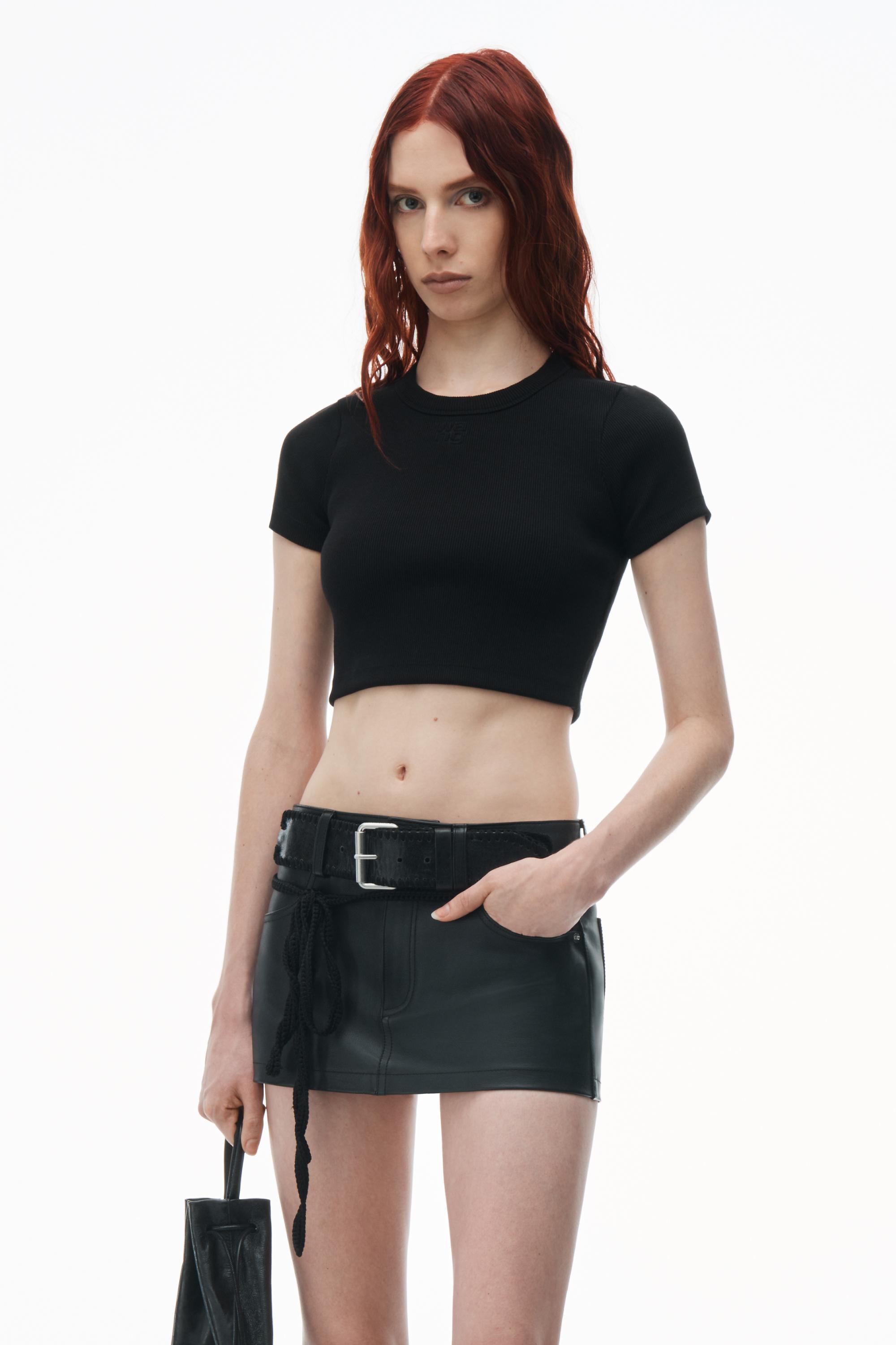 Embossed Logo Cropped Top Product Image