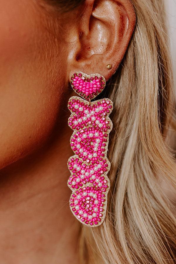 XOXO Beaded Earrings Product Image