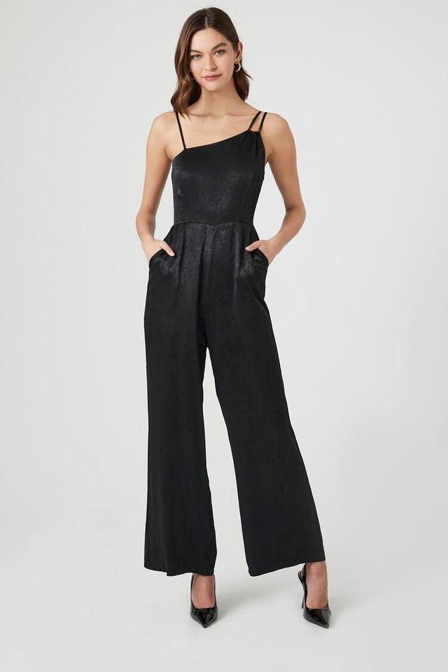 Satin Asymmetrical Jumpsuit | Forever 21 Product Image