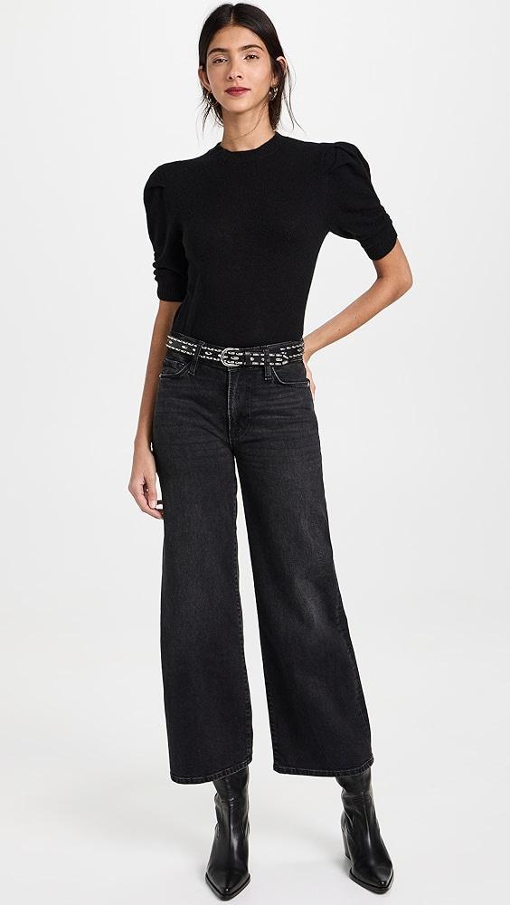 FRAME Ruched Sleeve Cashmere Sweater | Shopbop Product Image