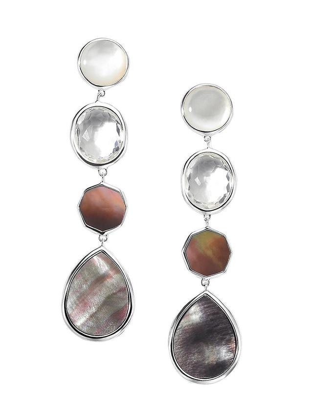 Womens Ondine Sterling Silver & Multi-Stone Drop Earrings Product Image