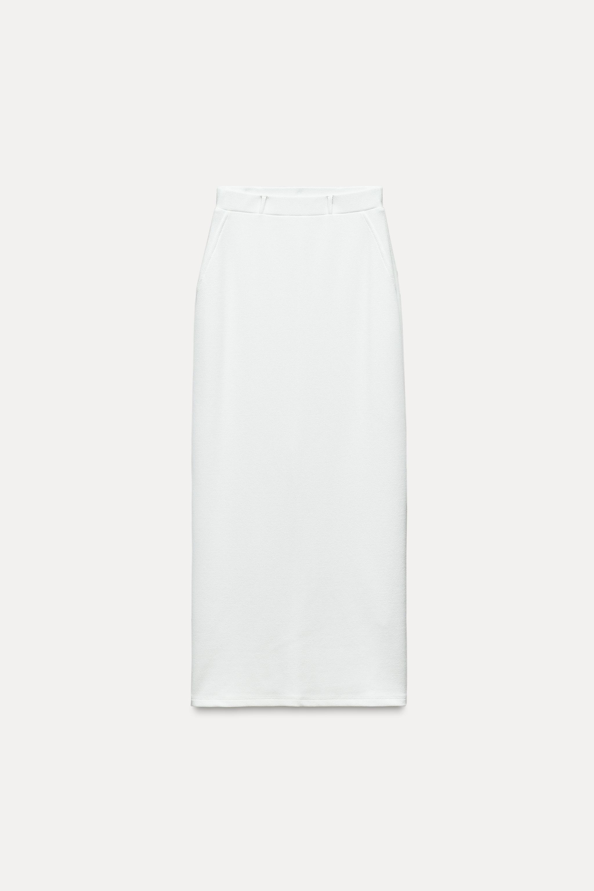 LONG SOFT PIQUÉ SKIRT Product Image