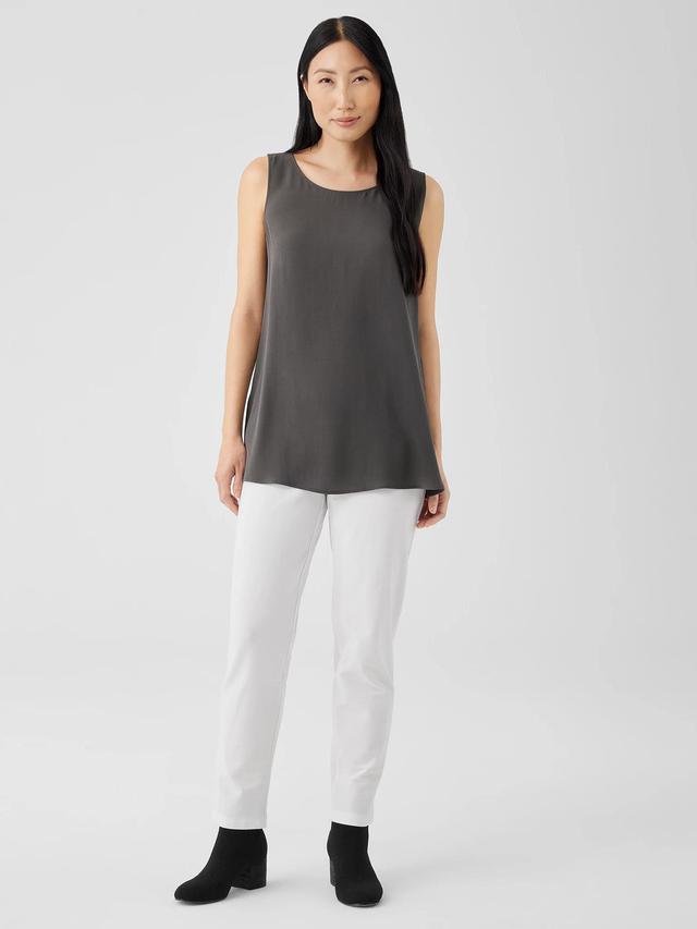 EILEEN FISHER Washable Stretch Crepe Pantfemale Product Image