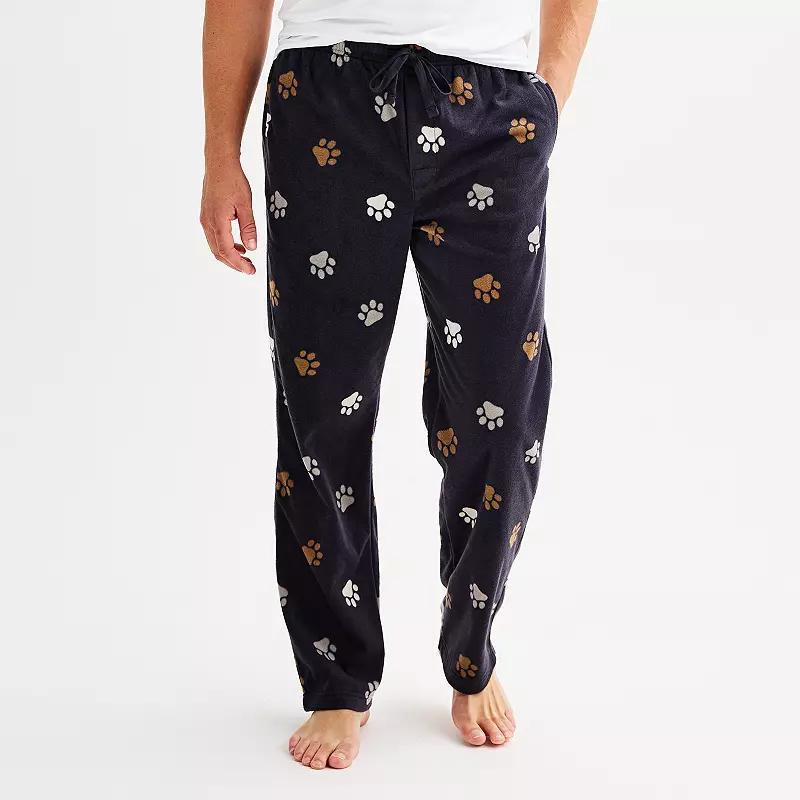 Mens Sonoma Goods For Life Microfleece Pajama Pants Wild Deer Blue Product Image