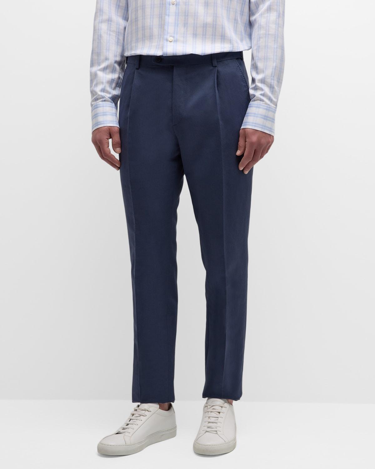 Mens Journey Slim Linen Trousers Product Image