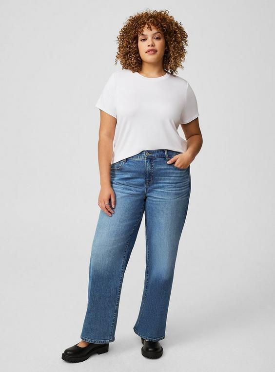 Perfect Wide-Leg Mid-Rise Jean Product Image