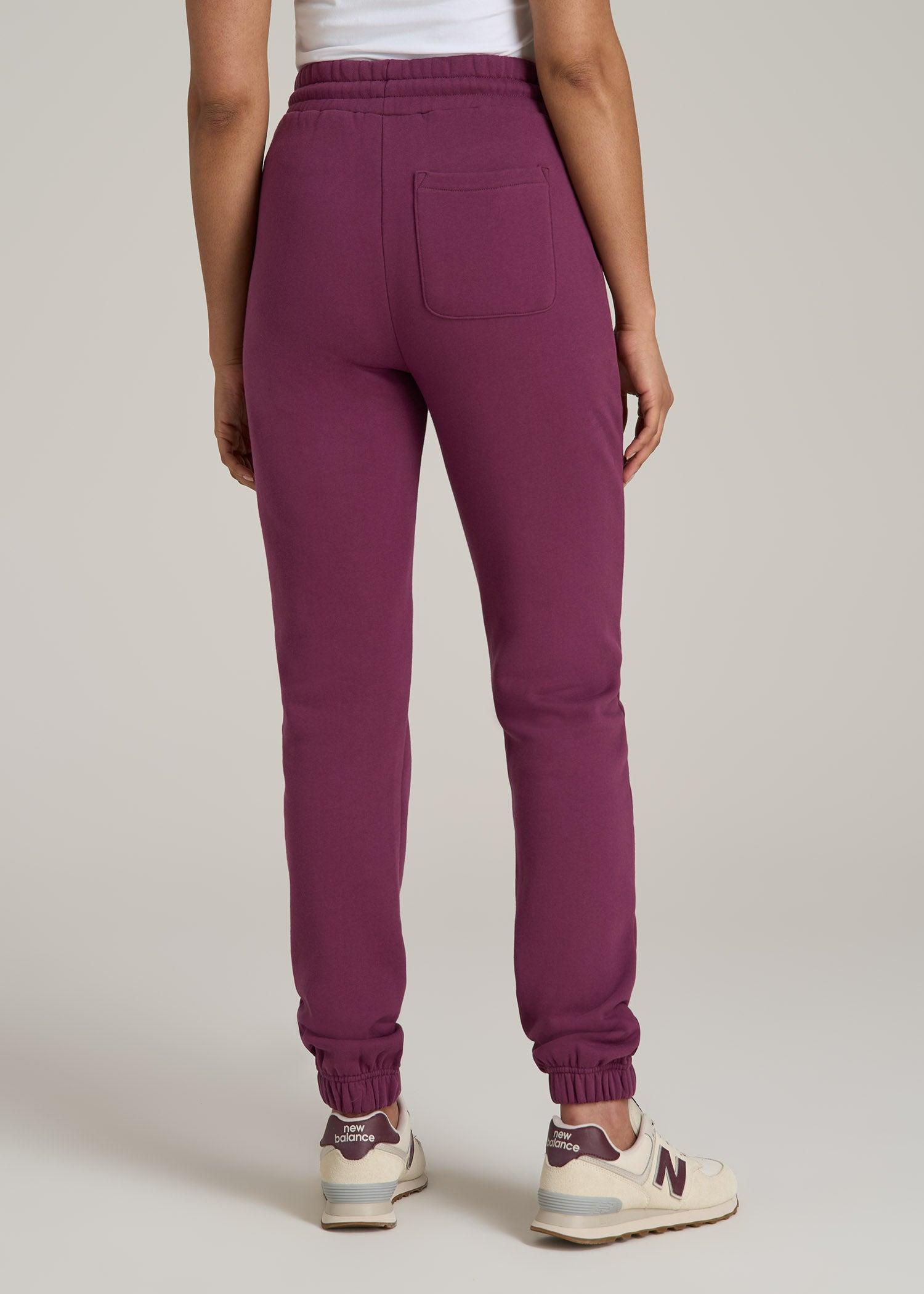 Wearever Fleece SLIM-FIT High-Waisted Women's Sweatpants in Purple Gumdrop Female Product Image