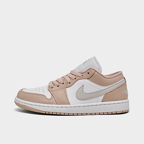 Jordan Womens Jordan AJ 1 Low - Womens Basketball Shoes Light Bone/White product image