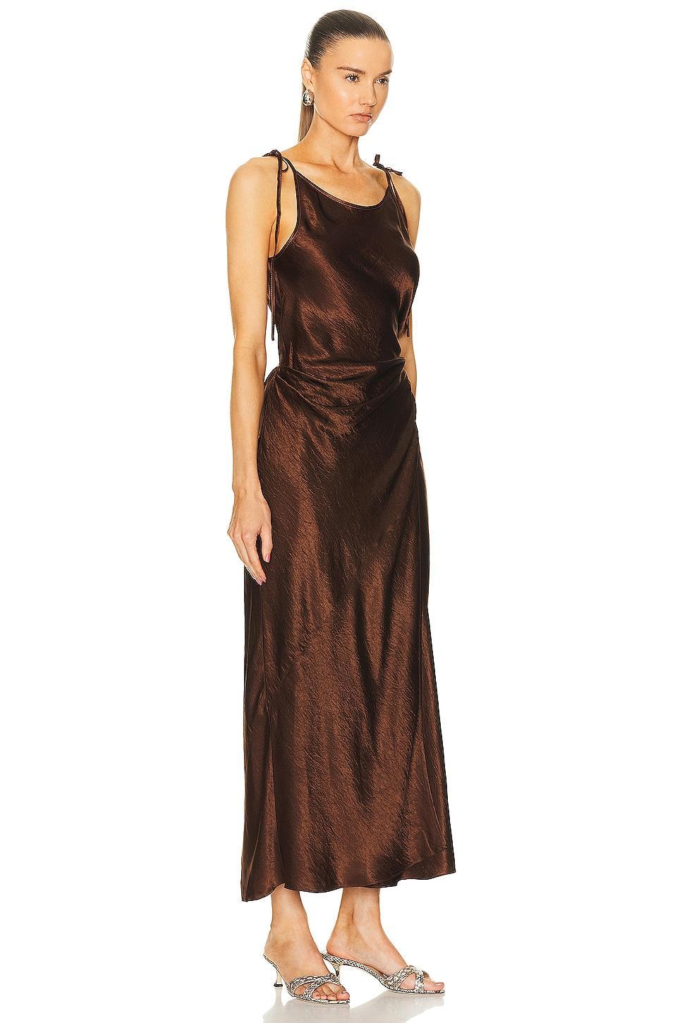 Acne Studios Maxi Dress Brown. (also in 42). Product Image