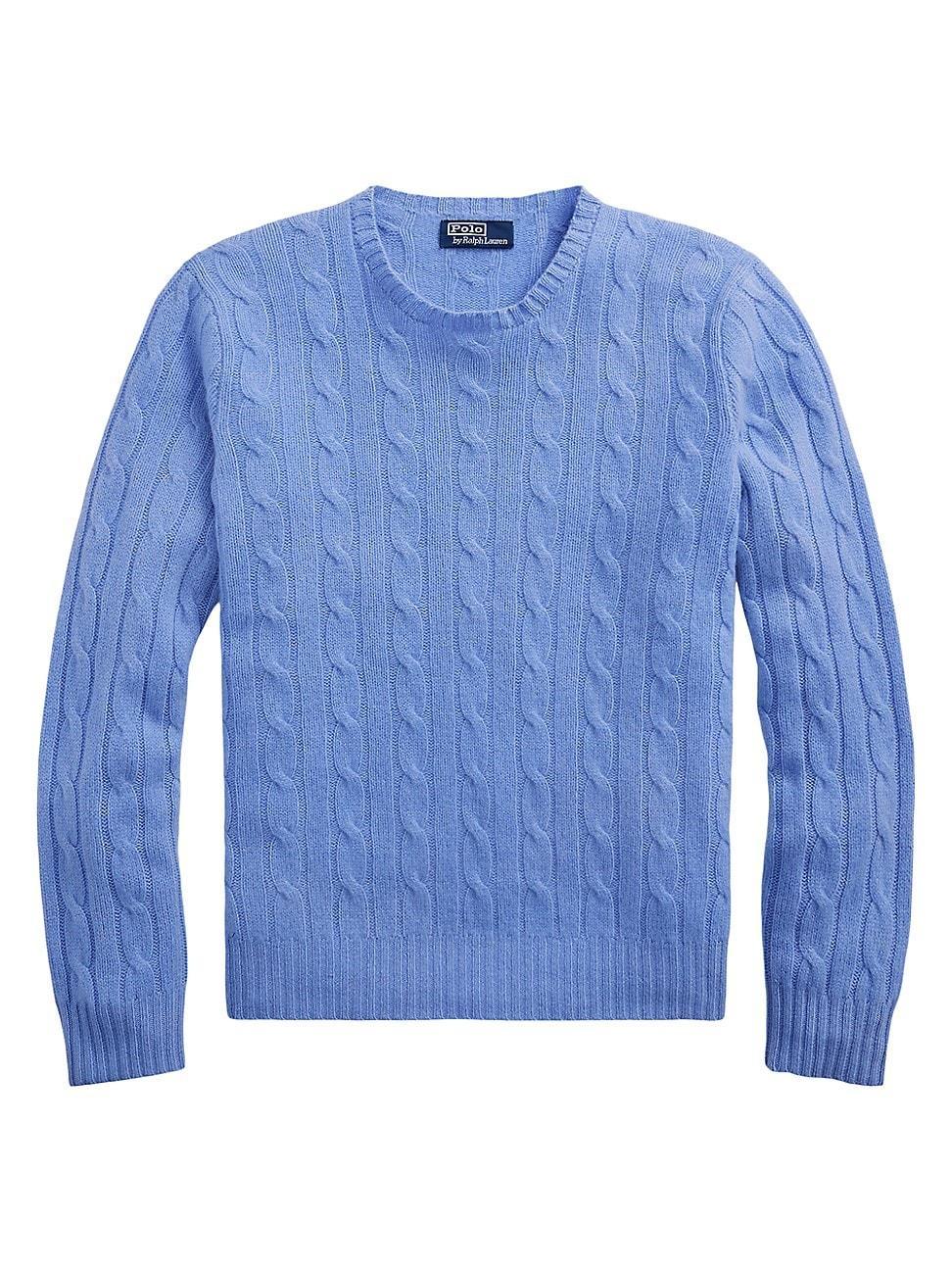 Mens Cashmere Cable-Knit Sweater Product Image