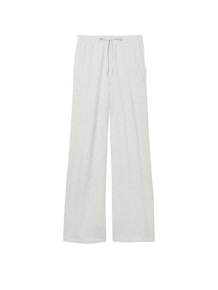 Cotton Fleece Wide-Leg Sweatpants Product Image