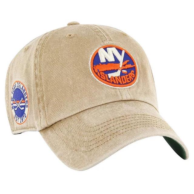 Mens 47 Khaki New York Islanders Earldor Clean Up Adjustable Hat Product Image