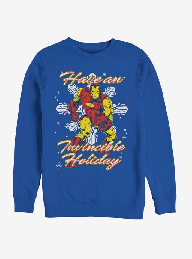 Marvel Silver Age Iron Man Incredible Holiday Crew Sweatshirt Product Image