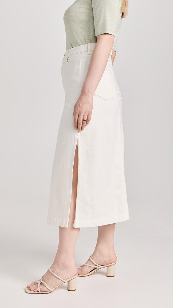 7 For All Mankind Midi Denim Skirt | Shopbop Product Image