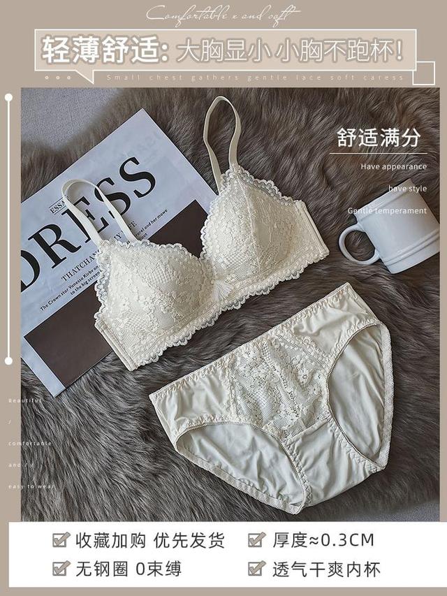 Lace Bra Top / Panties / Set Product Image