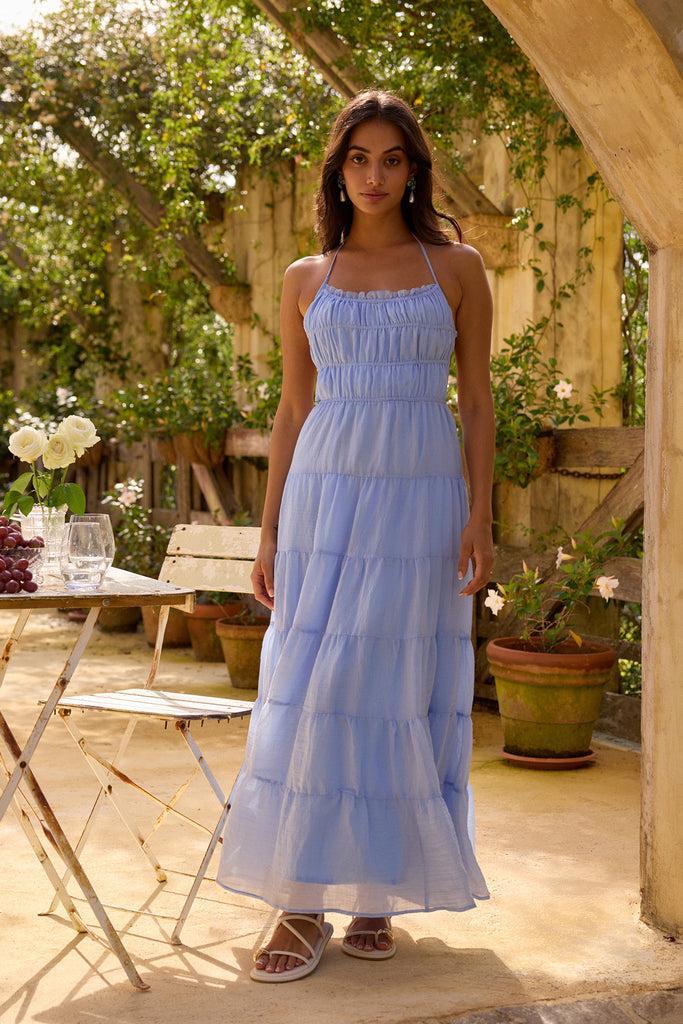 On a Cloud Maxi Dress Blue Product Image