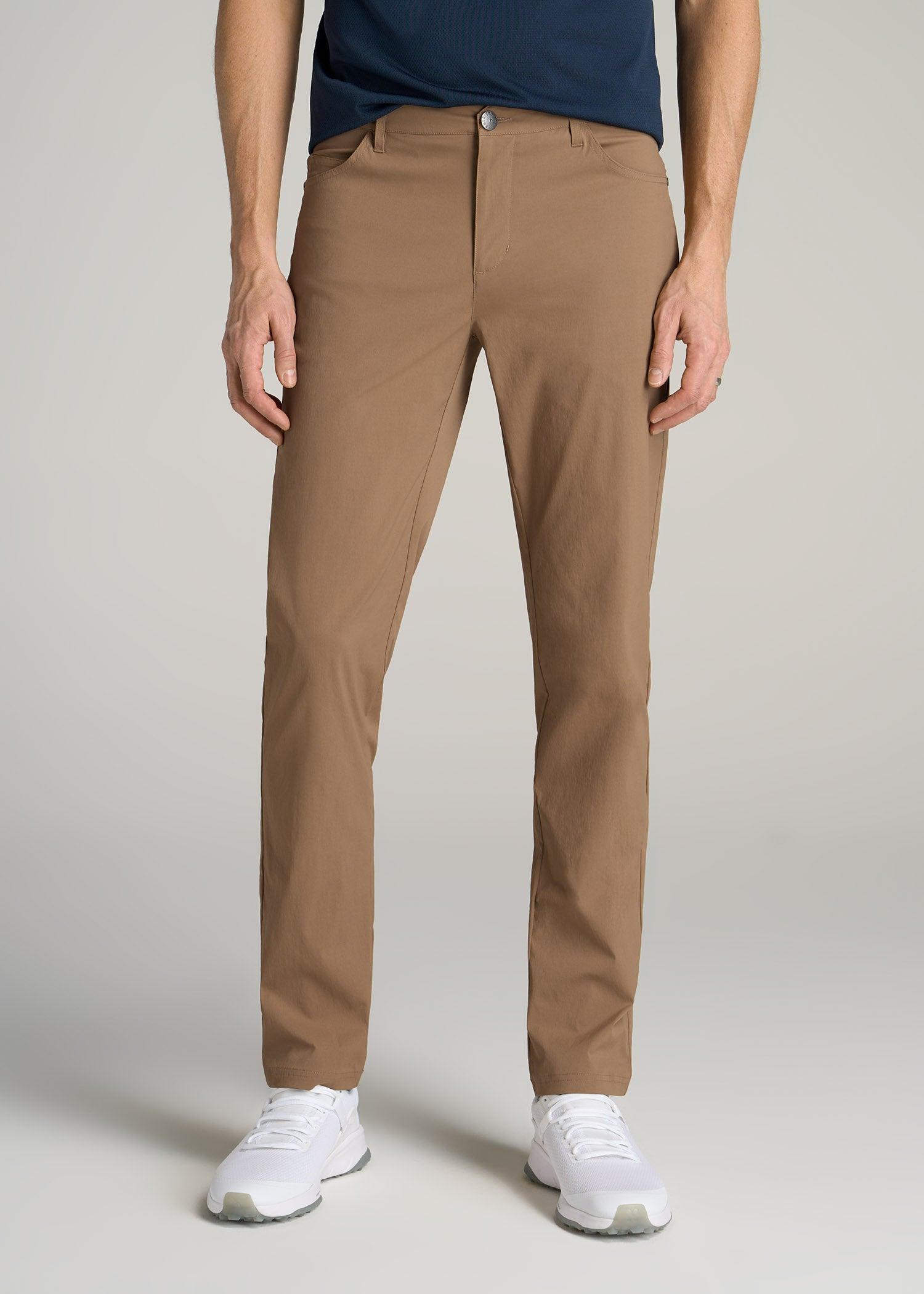 TAPERED-FIT Traveler Pants for Tall Men in Russet Brown Product Image