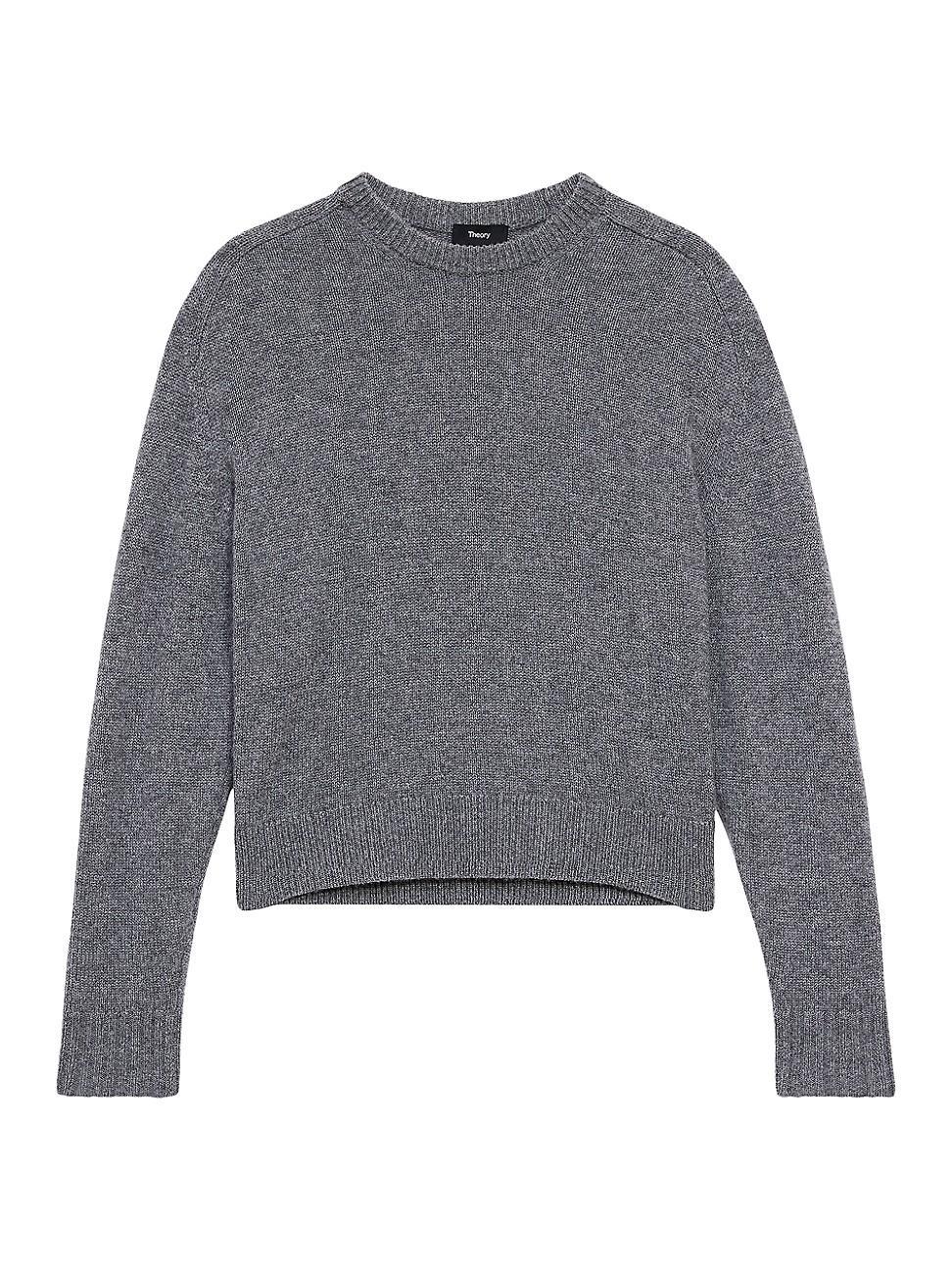 Womens Cashmere Crop Sweater Product Image