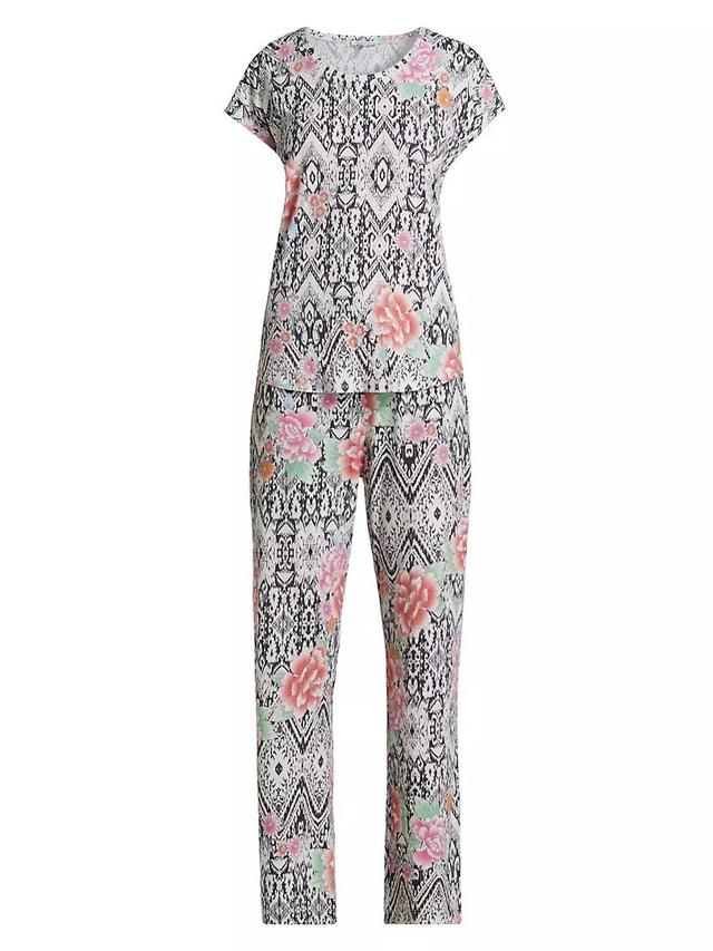 Bobbie Floral Cotton-Blend Pajamas Product Image