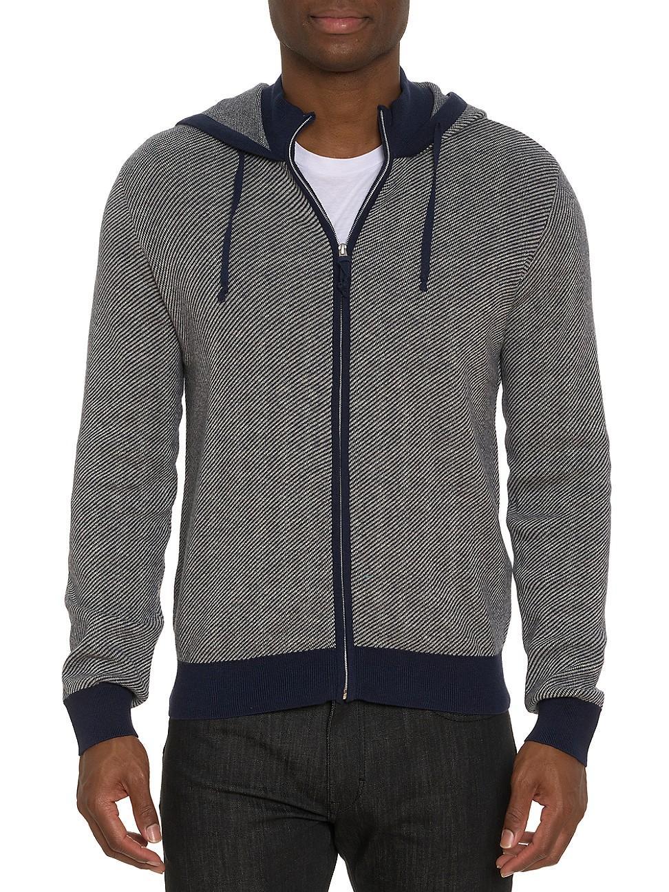 Mens Dante Zip-Up Knit Hoodie product image