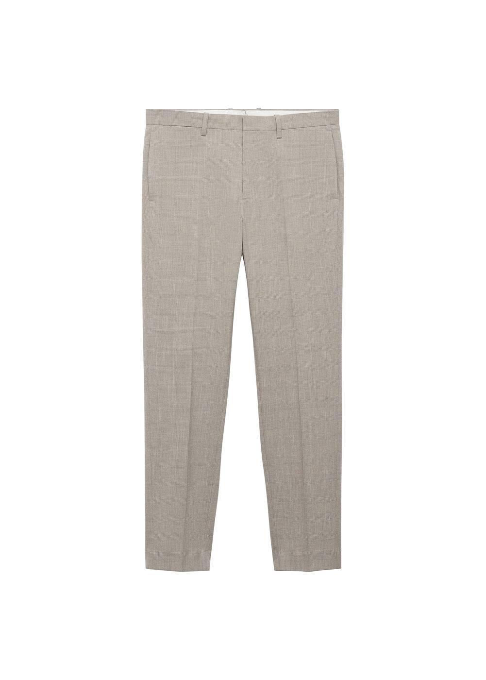 MANGO MAN - Stretch fabric super slim-fit suit pants light heather greyMen Product Image