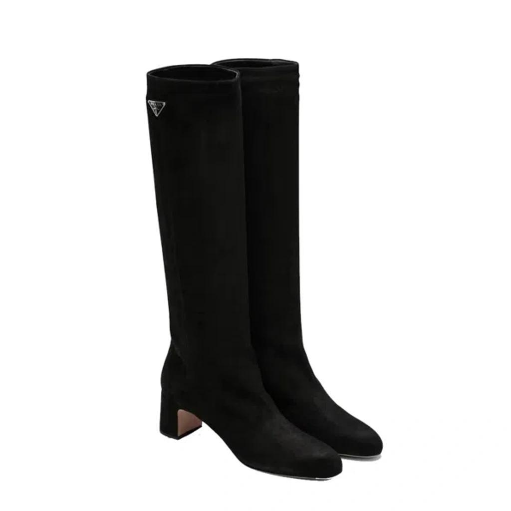 Suede Boots In Black Product Image