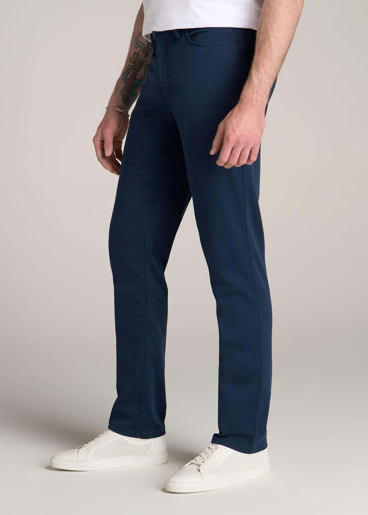 Everyday Comfort 5-Pocket TAPERED-FIT Pant for Tall Men in Marine Navy Product Image