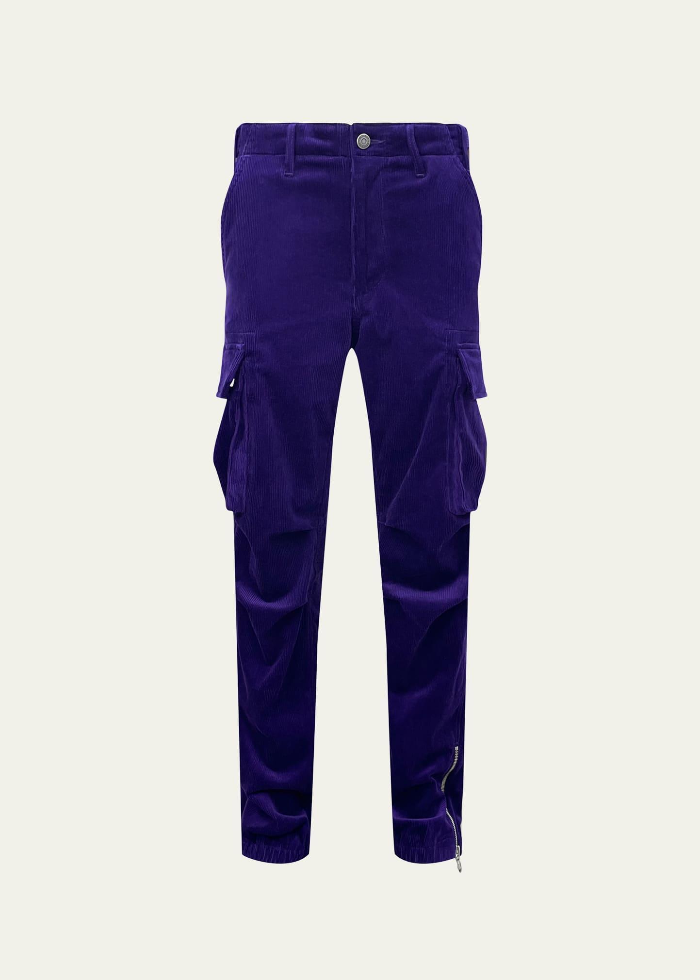 Mens Corduroy Cargo Pants Product Image