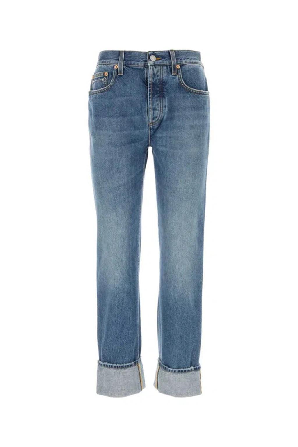 GUCCI Denim Jeans In Blue Product Image