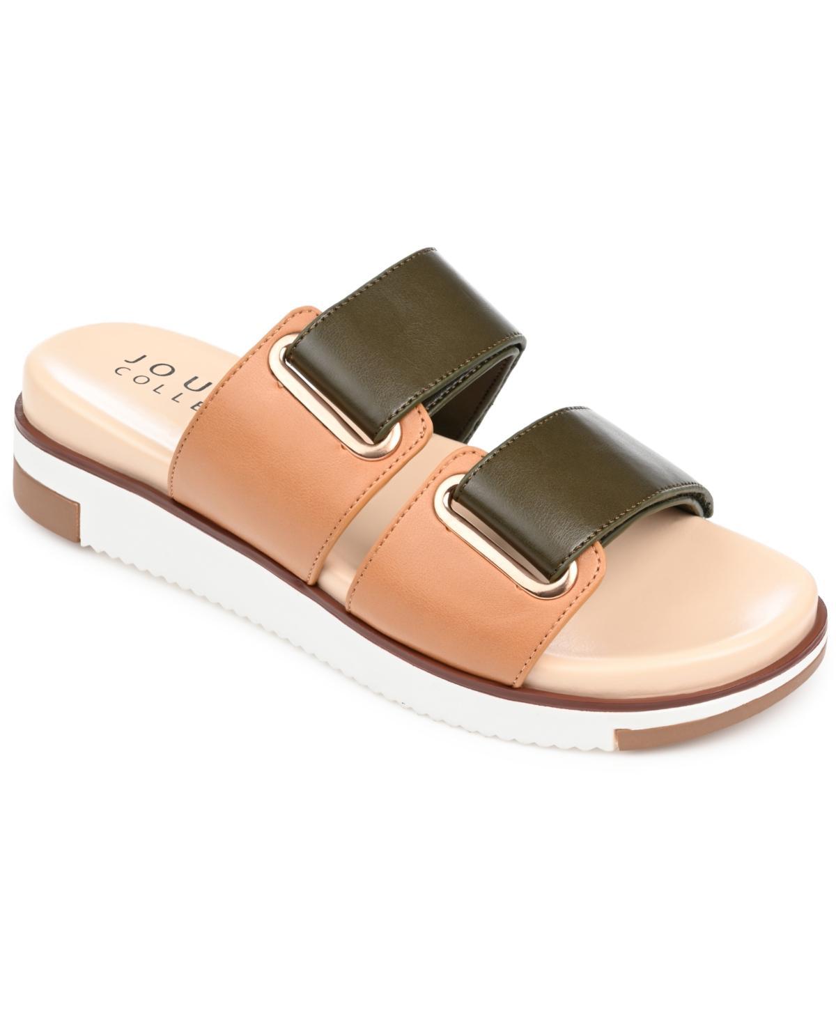 Journee Collection Womens Ashanti Contrast Sandals Product Image