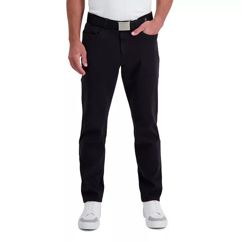 Mens Haggar The Active Series City Flex 5-Pocket Slim-Straight Pants Product Image