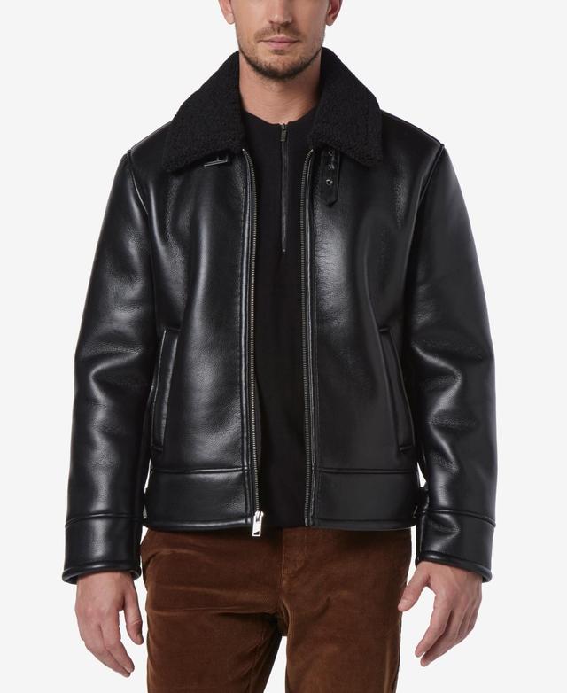 Marc New York Mens  Faux Sherpa Collar Cadman Pilot Jacket Product Image