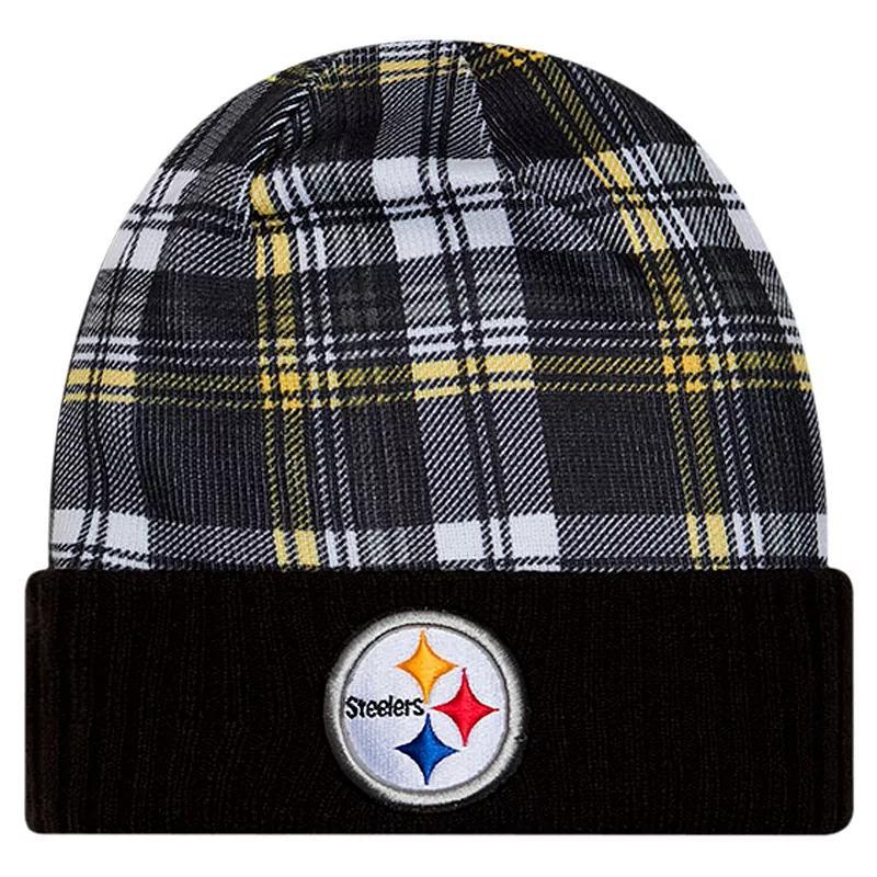 Mens New Era Pittsburgh Steelers Sideline Statement Cuffed Knit Hat Product Image