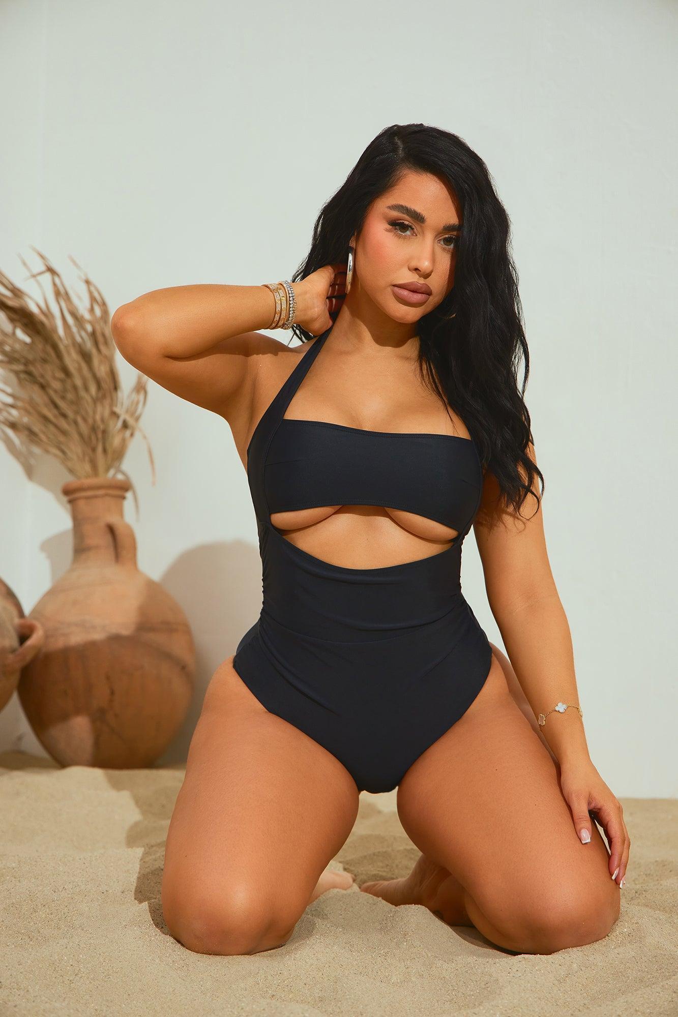 Carla 1 Piece Swimsuit - Black Product Image