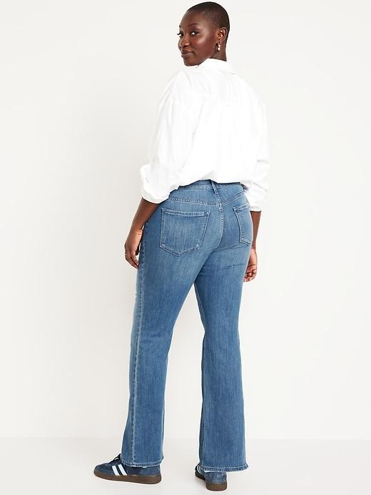 High-Waisted Wow Flare Jeans Product Image