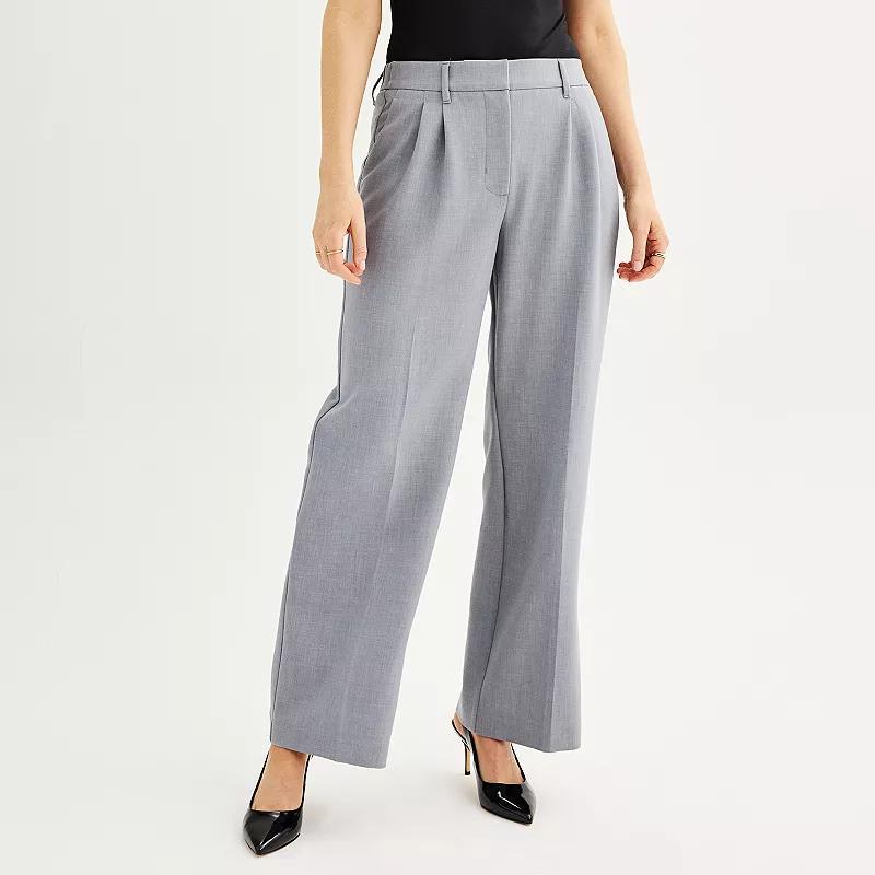 Petite Nine West High Rise Wide Leg Pants, Womens Product Image