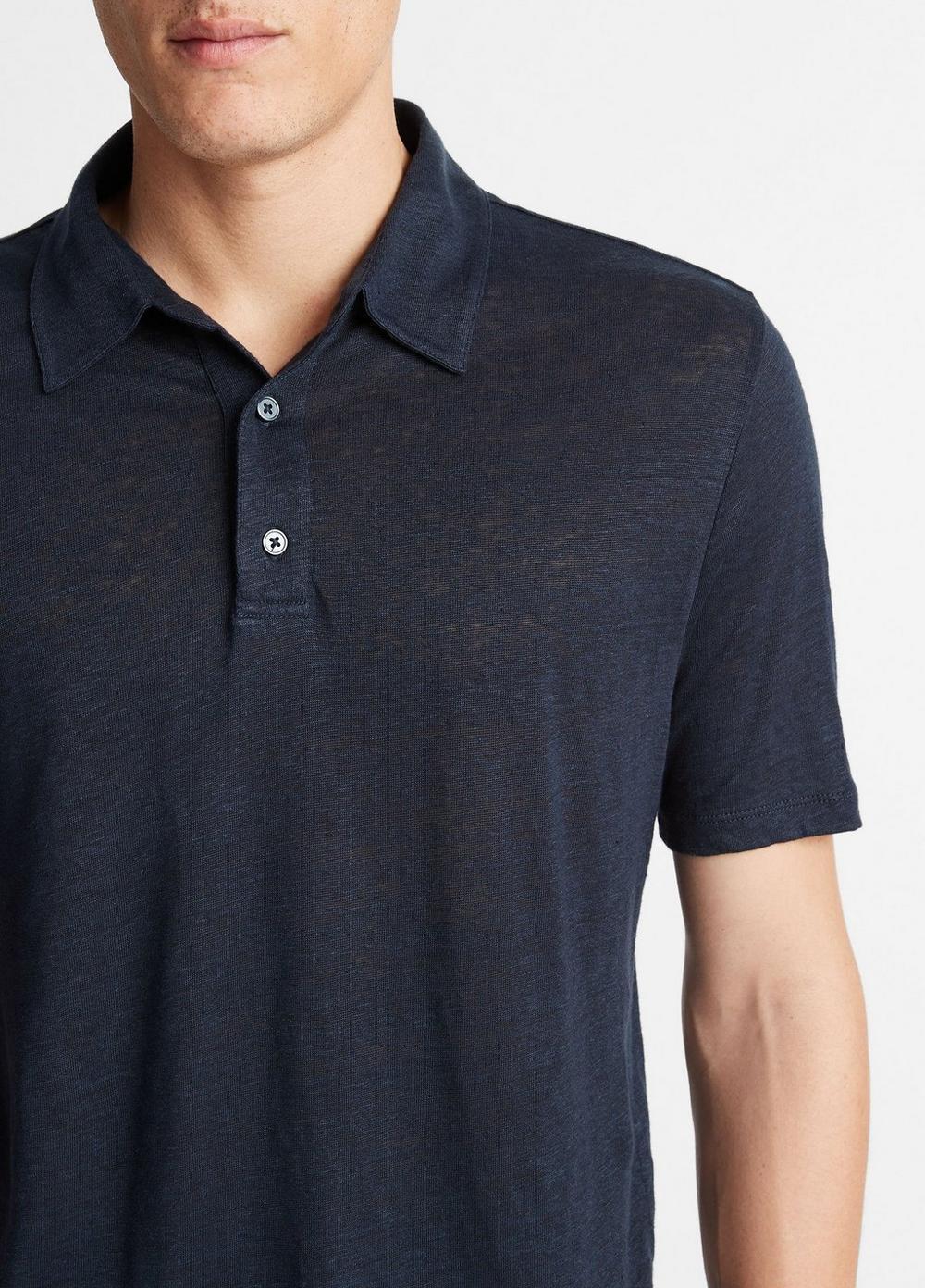 Linen Polo Shirt Product Image