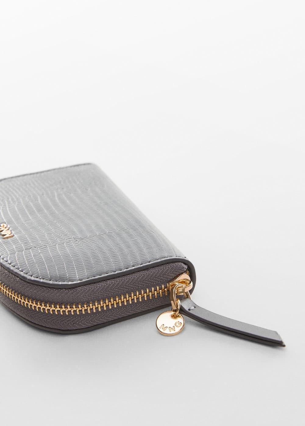 MANGO - Snake effect wallet - One size - Women Product Image