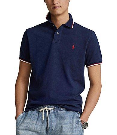 Polo Ralph Lauren Classic Fit Tipped Mesh Short Sleeve Polo Shirt Product Image