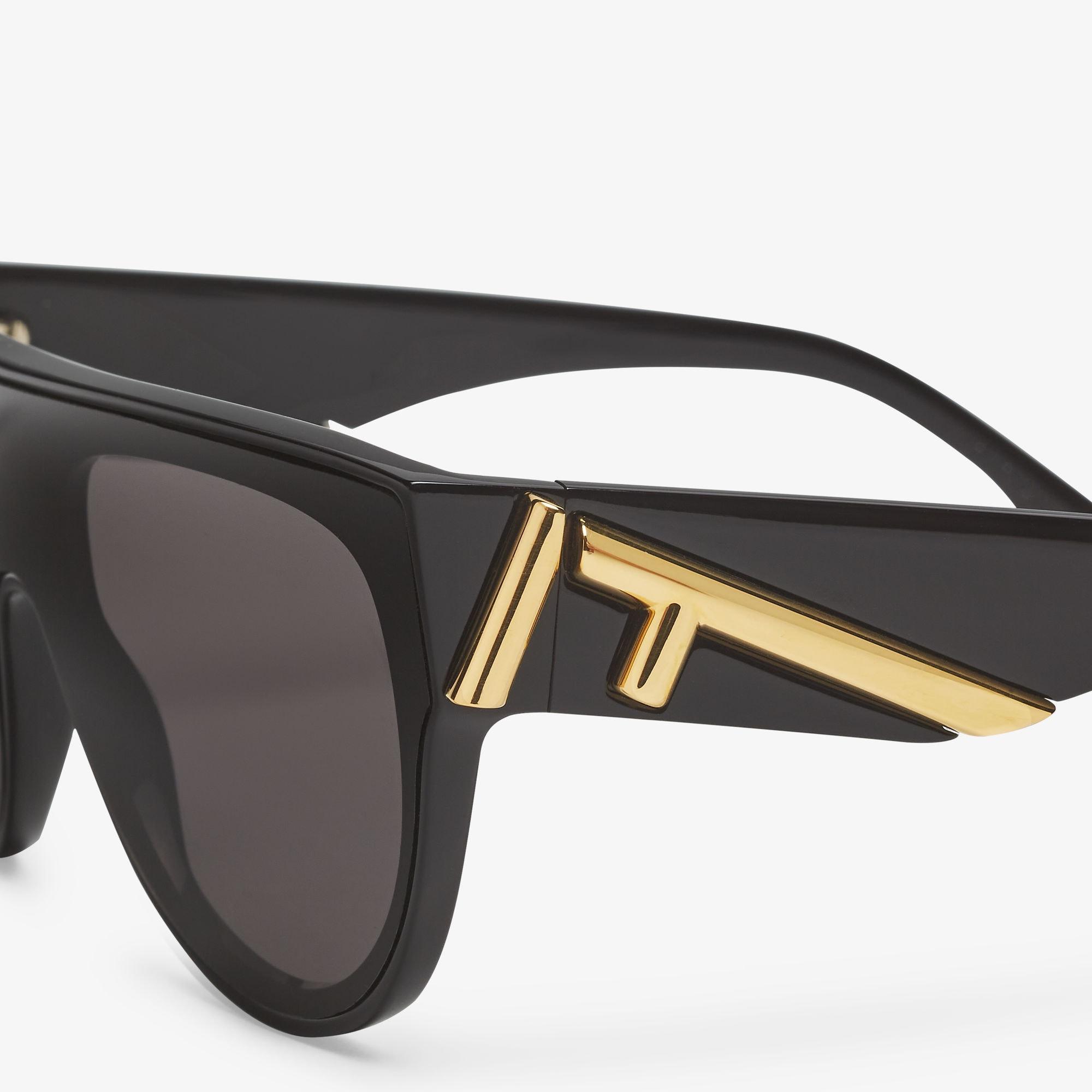 Fendi FirstBlack acetate shield sunglasses Product Image