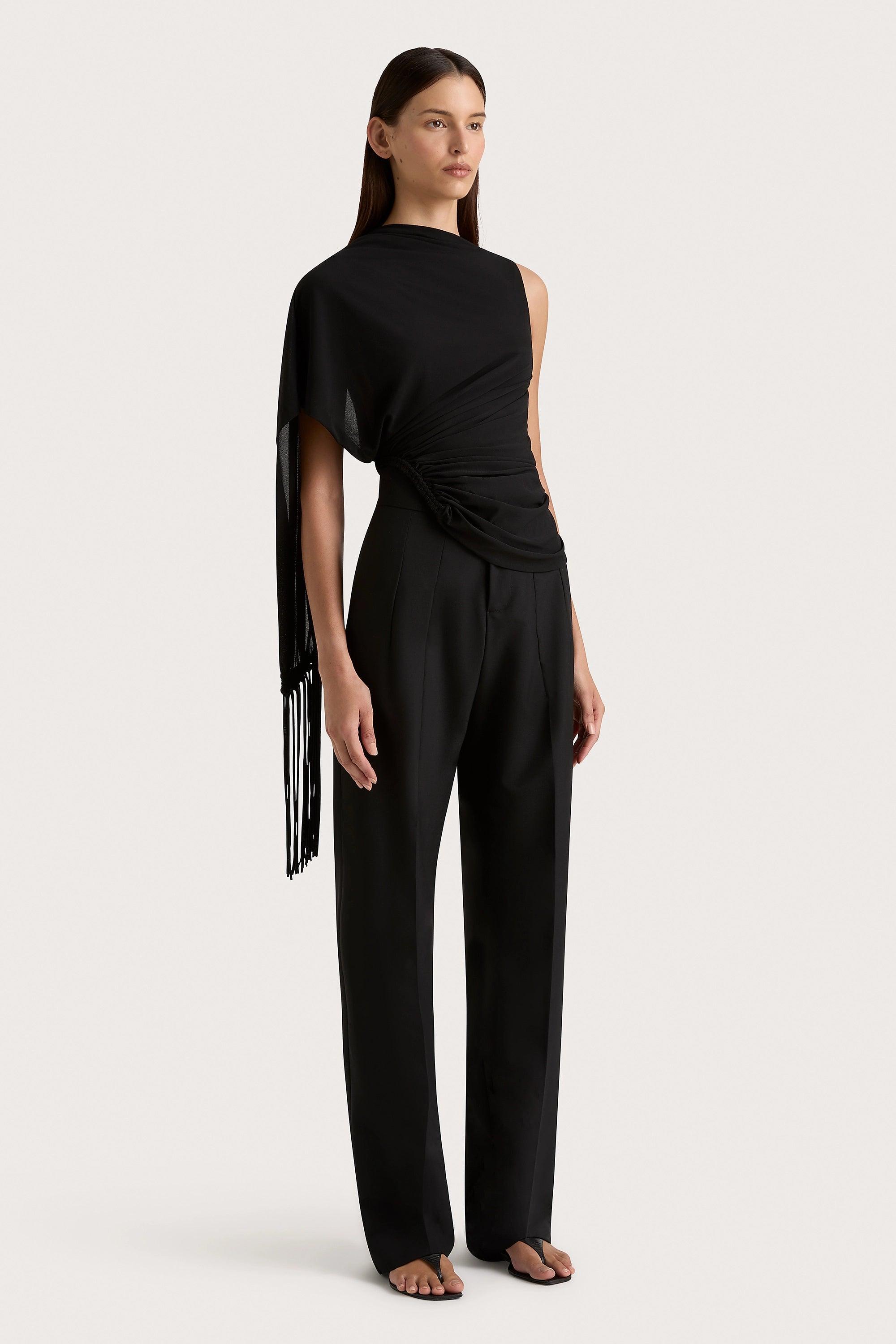 Lena High Waisted Pant Black Product Image