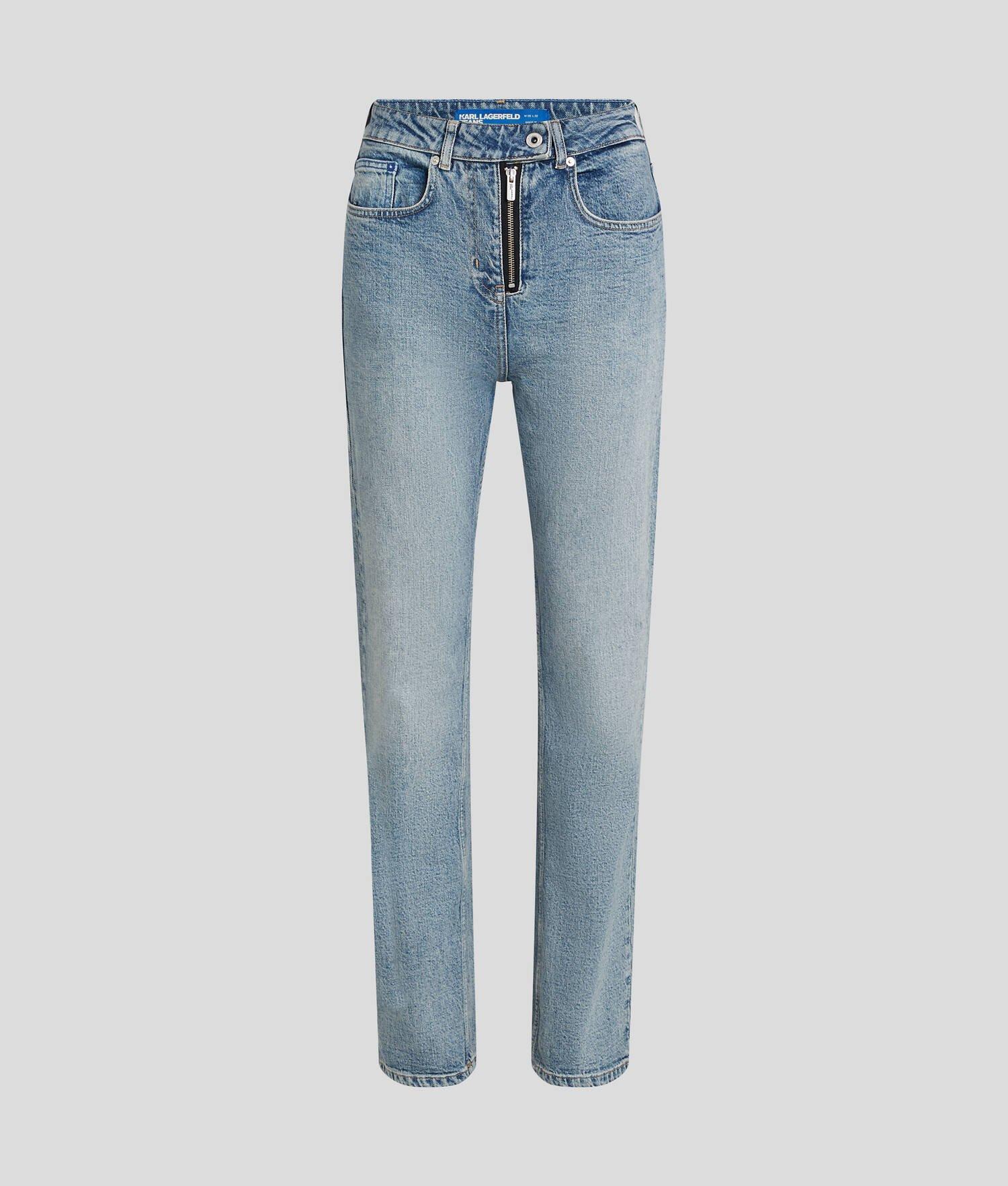 KLJ HIGH-RISE ZIP-FLY STRAIGHT JEANS Product Image