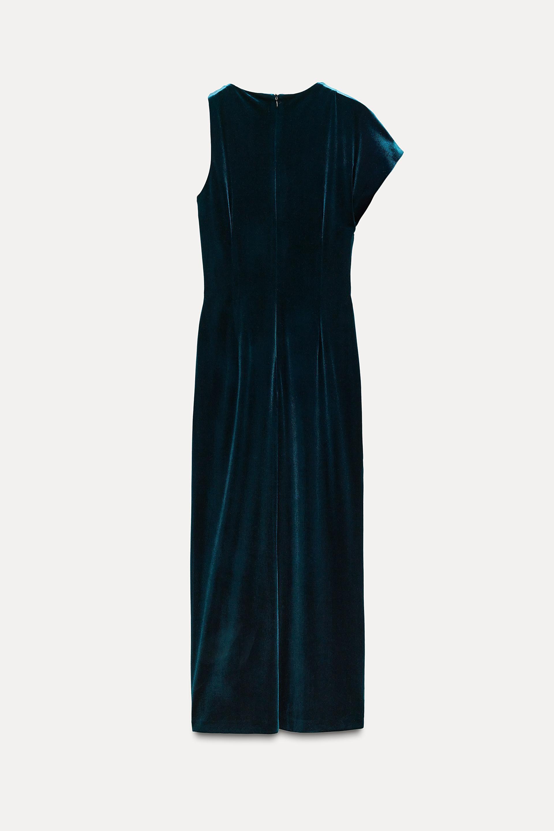 VELVET MIDI DRESS Product Image